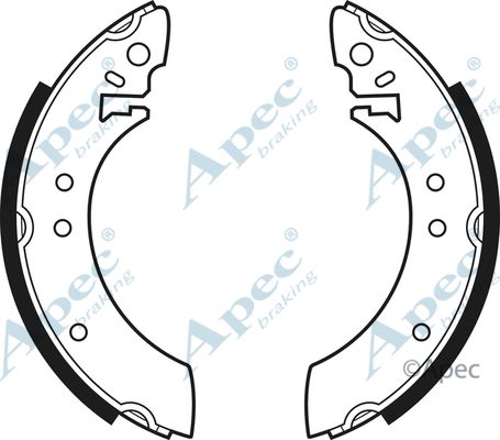 APEC BRAKING Комплект тормозных колодок SHU220